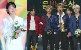 BTS và IU phá kỉ lục 10 năm của "Grammy Hàn Quốc"