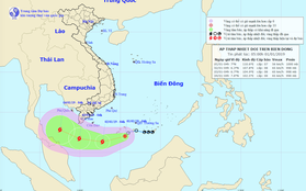 Tin bão gần bờ: Áp thấp nhiệt đới mạnh lên thành bão số 1, còn cách đất liền các tỉnh Nam Bộ khoảng 500 km