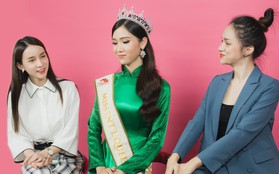 Quán quân "The Tiffany Vietnam" Nhật Hà diện áo dài đọ sắc cùng Hoa hậu Hương Giang và Á hậu Yoshi