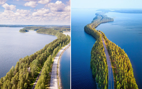 Con đường “không biết là thực hay là mơ” ở Phần Lan đang khiến cả thế giới lùng sục, lý do nằm ở loạt ảnh chụp bằng flycam này