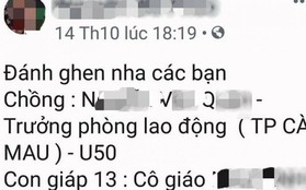 Sự thật vụ một trưởng phòng ở TP. Cà Mau bị đánh ghen vì qua lại với nữ giáo viên mầm non