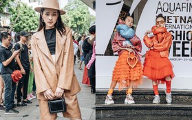 Street style AVIFW ngày 2: giới trẻ tích cực lên đồ lồng lộn, các bé con cũng “gắt” không kém