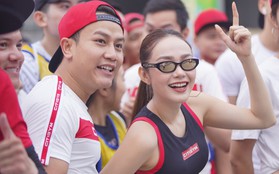 Minh Hằng gây náo loạn show Marathon khi chạy cùng dàn trai đẹp