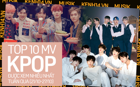 10 MV Kpop được xem nhiều nhất tuần: Anh em nhà BTS - TXT tung sản phẩm mới khiến BLACKPINK và TWICE bị "đá" luôn khỏi top 5