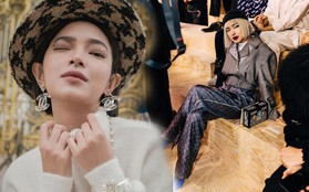 Là KOL Việt hiếm hoi chễm chệ front row loạt show Louis Vuitton, Gucci, Hermès, còn ai oách hơn Châu Bùi đây?