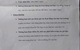 Cô giáo ra hẳn bộ luật để trị học sinh, phạt thì rất nghiêm mà phần thưởng thì lầy lội đến mức dù được nhận cũng “cúi đầu” chối từ