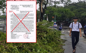 Đà Nẵng: Công văn cho học sinh trên toàn thành phố nghỉ học do bão số 5 lan truyền trên Facebook là giả