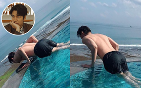 Lee Min Ho khoe ảnh thư giãn ở hồ bơi mà sao như muốn dành trọn spotlight cho vòng 3 thế này?