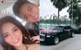 Rich kid Giang Lê xinh xuất sắc trong ngày cưới, chỗ đỗ dàn Rolls Royces tiết lộ vị trí đắc địa của nhà gái ở Hà Nội