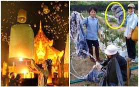 Hậu lễ hội thả đèn trời Thái Lan lung linh huyền ảo: Người dân khóc mếu nhặt rác mỏi tay, sân bay hốt hoảng, nhà cháy thành tro