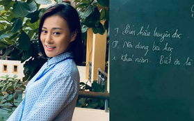 "Quỳnh Búp bê" Phương Oanh bỏ ngành đi làm giáo viên nhưng sao chữ "cô" hơi í ẹ?