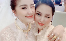 Trang Pilla khoe ảnh với Bảo Thy hậu đám cưới: Chị dâu em chồng thân nhau quá nên giống nhau ghê!