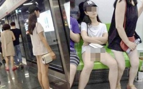 Đi tàu điện ngầm mặc váy cũn cỡn, cô gái trẻ khiến mọi người “đứng hình" khi quên diện luôn nội y, dân mạng bày tỏ ý kiến trái chiều