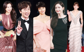 Siêu thảm đỏ Rồng Xanh 2019: Chị đại Kim Hye Soo át cả Yoona và Hoa hậu, Jung Hae In - Lee Kwang Soo dẫn đầu đoàn sao Hàn