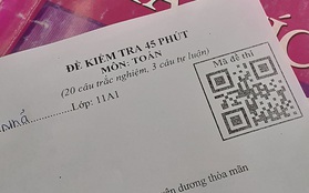 Đề thi được giáo viên nâng lên trình vô cực: Phải quét mã QR mới ra được mã đề, điều hấp dẫn nhất là kết quả nhận được khi quét