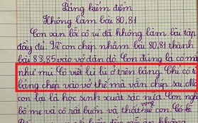 Cô giáo được phen cười ngất khi đọc bản kiểm điểm của học trò: "Con có mắt như mù, cô viết lù lù trên bảng mà con vẫn chép sai"