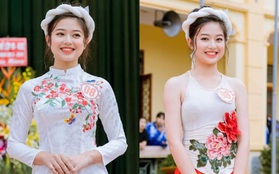 Mặc yếm lên sân khấu diễn văn nghệ, nữ sinh Nghệ An được dân mạng khen nhan sắc chẳng kém gì Hoa hậu