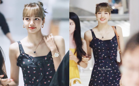 "Em gái quốc tế" Lisa (BLACKPINK) gây náo loạn sân bay vì dịu dàng đến lạ, vòng eo nhỏ khó tin chiếm hết spotlight