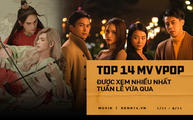 Top 14 MV Vpop được xem nhiều nhất tuần qua: Jack và K-ICM bị kẹp giữa Hương Giang và Nguyễn Trần Trung Quân