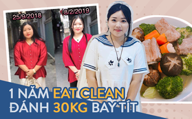 Từng phải rửa ruột vì uống thuốc giảm cân, cô nàng nặng gần 90kg áp dụng Eat clean để giảm được hẳn 30kg trong 1 năm