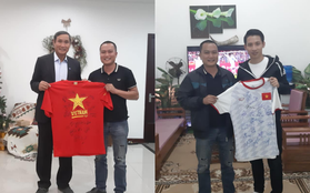 KTS Phạm Đình Quý đấu giá 2 chiếc áo của đội tuyển bóng đá nam nữ vô địch SEA Games 30 để gây quỹ xây trường vùng cao