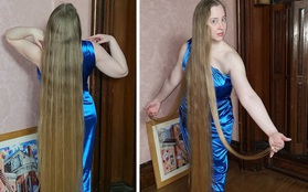 'Công chúa tóc mây' đời thực sở hữu mái vàng tóc dài 1,5m, mỗi lần gội đầu mất 10 tiếng mới khô