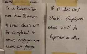 Công ty "gắt" không tả: Soi WC có mùi hay không để phát hiện nhân viên đi vệ sinh thật hay ngồi chơi trốn việc