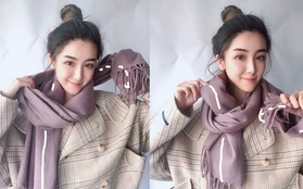 5 cách quàng khăn siêu xinh kiểu Hàn Quốc để bạn diện ngay trong ngày gió lạnh căm căm