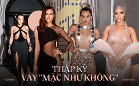 Thập kỷ ngập tràn những chiếc váy mặc-như-không: Chiếc phô bày hết "tòa thiên nhiên", chiếc đẹp thần tiên hở mà chẳng phô