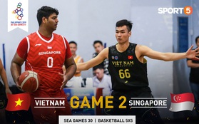 Chung mục tiêu giành vé dự vòng bán kết SEA Games 30, tuyển bóng rổ Việt Nam và Singapore quyết đấu phân thắng bại