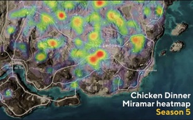 PUBG: Fan “cứng” làm hẳn bản đồ nhiệt cho Miramar, giờ đây việc tìm nơi an toàn hạ cánh đã dễ dàng hơn