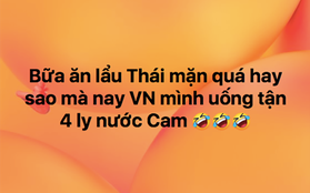 Sau khi đã cho dân tình ăn chán lẩu Thái, đội tuyển Việt Nam liền mang đến ngay một món mới: Cam ép!