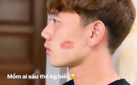 Chưa đến Valentine mà Minh Vương đã khoe khéo nụ hôn trên má làm fangirl “thòng tim”