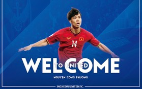 Chính thức: Công Phượng nhận áo số 23 tại Incheon United FC