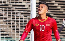 "Tiểu Công Phượng" tiếc nuối sau pha bỏ lỡ không tưởng trong trận U22 Việt Nam vs U22 Philippines