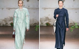 Xuất hiện nhiều mẫu thiết kế giống áo dài Việt Nam trên sàn diễn của Jil Sander tại Milan Fashion Week