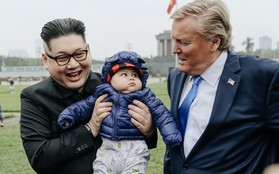 Bản sao của ông Kim Jong-un và Donald Trump bất ngờ xuất hiện tại Hà Nội, bị người dân và phóng viên vây kín
