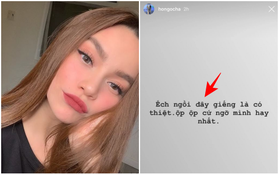 Hồ Ngọc Hà lại "ban căng" trên Instagram story nhưng vẫn sai chính tả