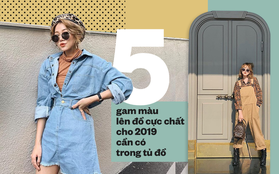 Các nàng nên bổ sung ngay những item thuộc 5 gam màu này, để lên đồ cực chất cho 2019