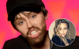 Vừa lấy chồng không lâu, Miley Cyrus bỗng đi "chuyển giới" thành... đàn ông râu ria xồm xoàm?