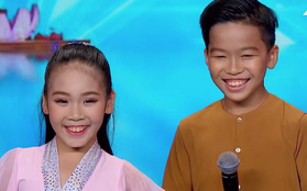 Cặp đôi nhí Việt Nam khiến các giám khảo "Asia's Got Talent" cười tít mắt vì quá đáng yêu