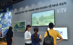 Biến TV thành khung tranh độc đáo, Triển lãm bộ sưu tập Van Gogh tại Samsung Showcase thu hút người tham dự