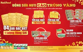 Uống sữa Nuti trúng ngay 1 lượng vàng SJC