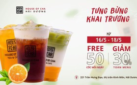 Trà sữa House of Cha khai trương chi nhánh tại Hải Dương