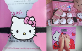 "Mong quý khách tặng quà Hello Kitty thay cho phong bì" - dòng ghi trên thiệp cưới của cô gái cuồng Mèo hồng khiến dân mạng cười nghiêng ngả