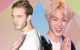 "Ông hoàng YouTube" PewDiePie công khai là fan BTS, phát cuồng với má lúm đồng tiền của Jimin