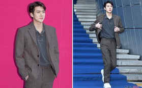 Tái xuất sau scandal của Seungri, Sehun bảnh như đại thiếu gia, chiếm mọi spotlight trong ngày cuối Seoul Fashion Week