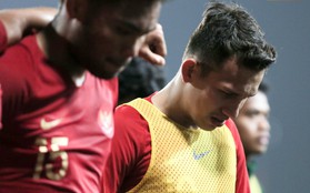 Cầu thủ U23 Indonesia bật khóc nức nở sau trận thua U23 Việt Nam