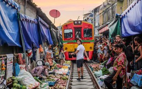 Đã dò ra đường đến khu chợ đường ray độc nhất vô nhị nằm ở ngoại ô Bangkok