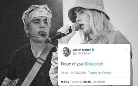 Fangirl thành công nhất gọi tên Billie Eilish: Được Justin Bieber khen tự hào trước hẳn 105 triệu người